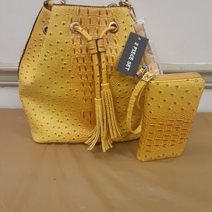 Yellow Mustard Fashion Handbag